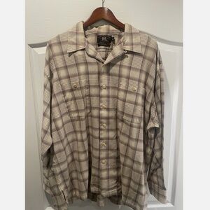 Vintage 90s RRL Ralph Lauren Plaid Shirt XL 3-Star Double RL Workwear